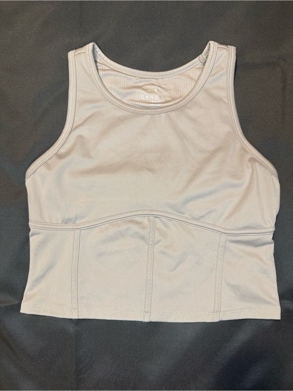 DANSKIN Beige Athletic Tank Top